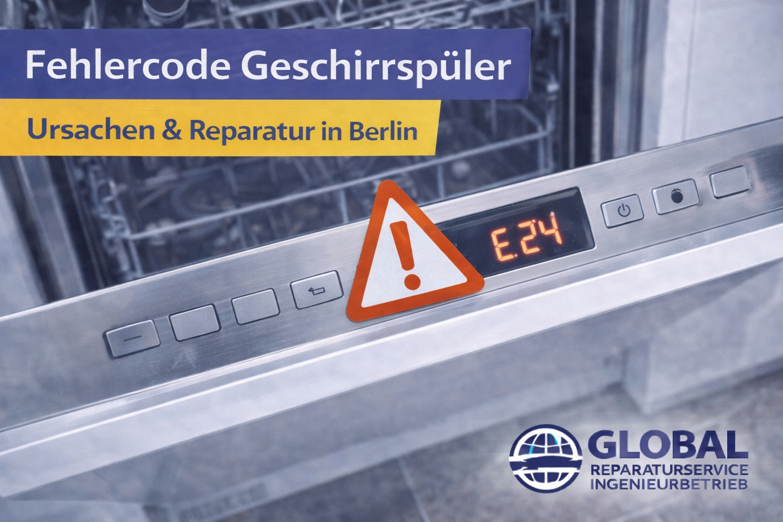 Geschirrspüler Fehlercode erkennen und reparieren lassen.