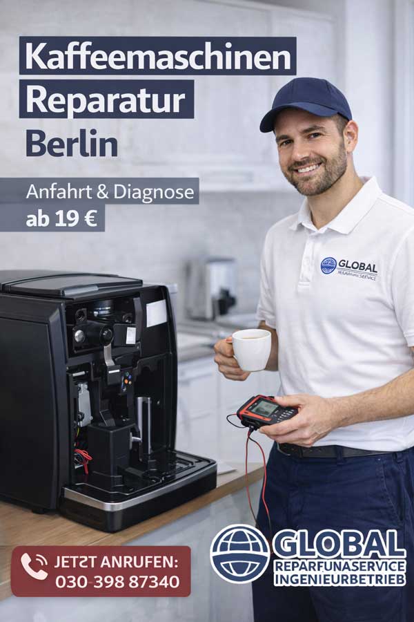 Kaffeemaschinen reparieren in Berlin