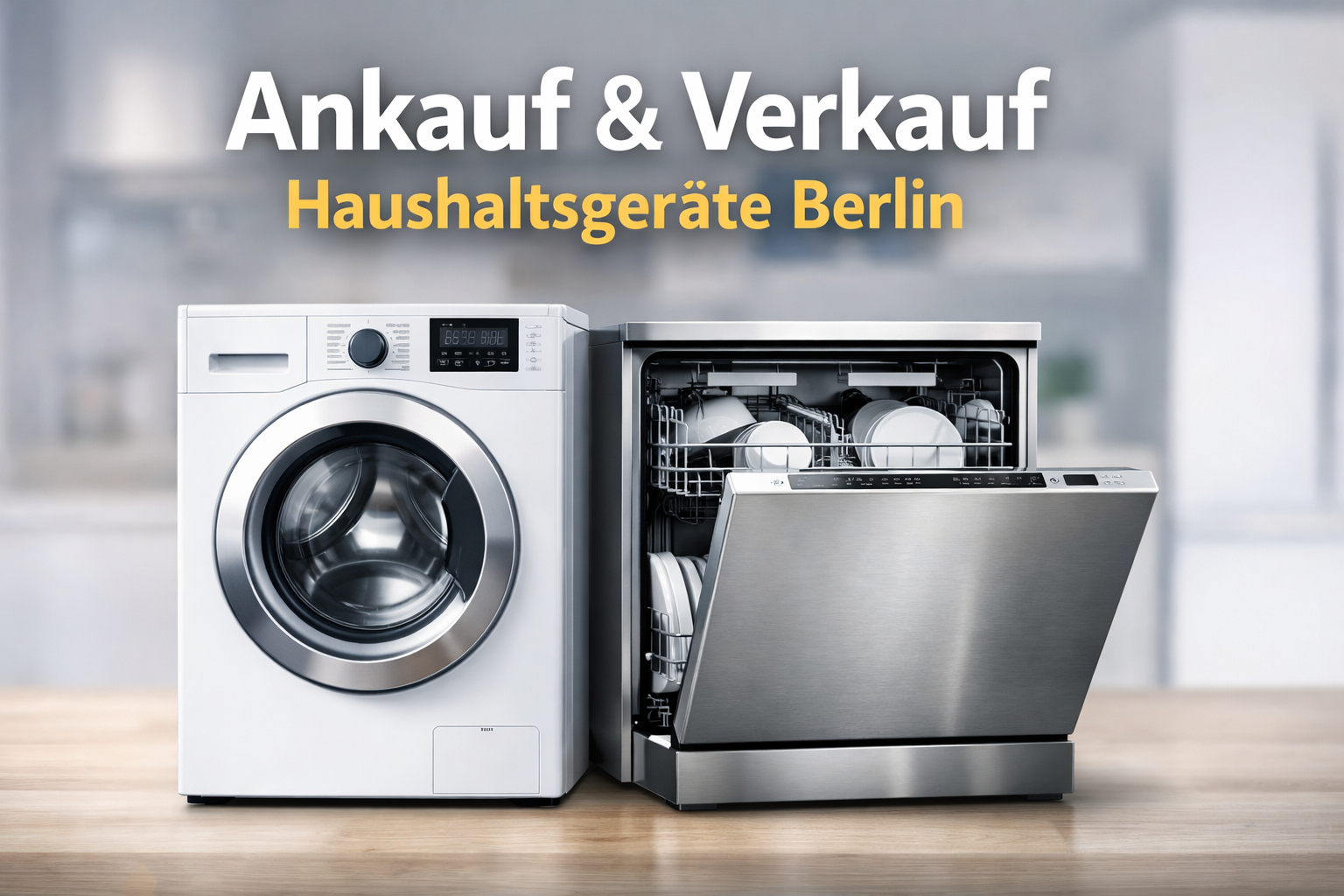 Ankauf und Verkauf gebrauchter Haushaltsgeräte in Berlin. Waschmaschinen, Geschirrspüler, Trockner & mehr. Schnelle Anfrage, Abholung nach Termin. Reparatur bleibt unser Hauptservice.