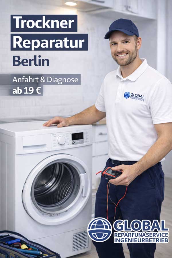Trockner heizt nicht – Reparaturservice Berlin