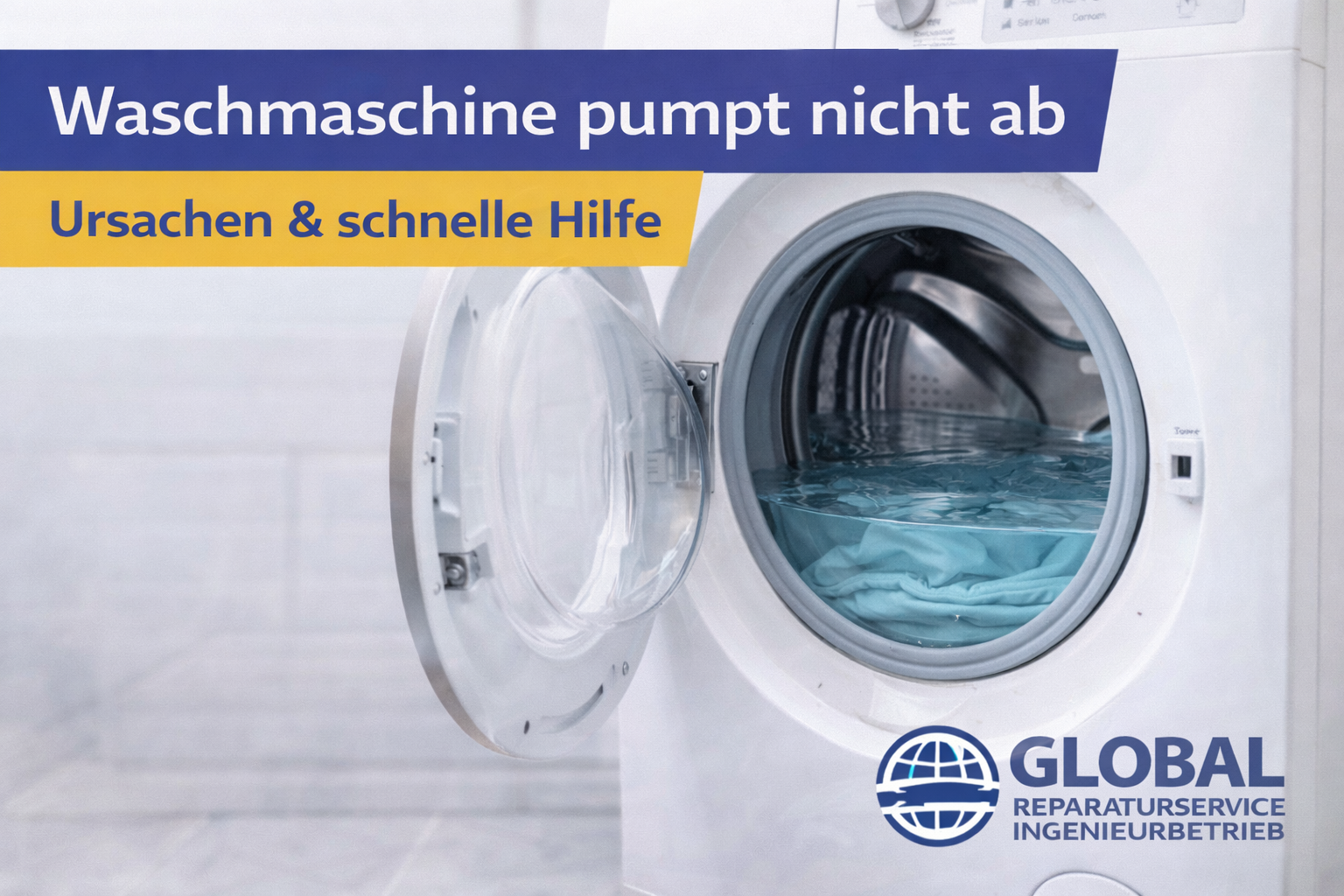 Waschmaschine pumpt nicht ab – Ursachen & schnelle Hilfe in Berlin