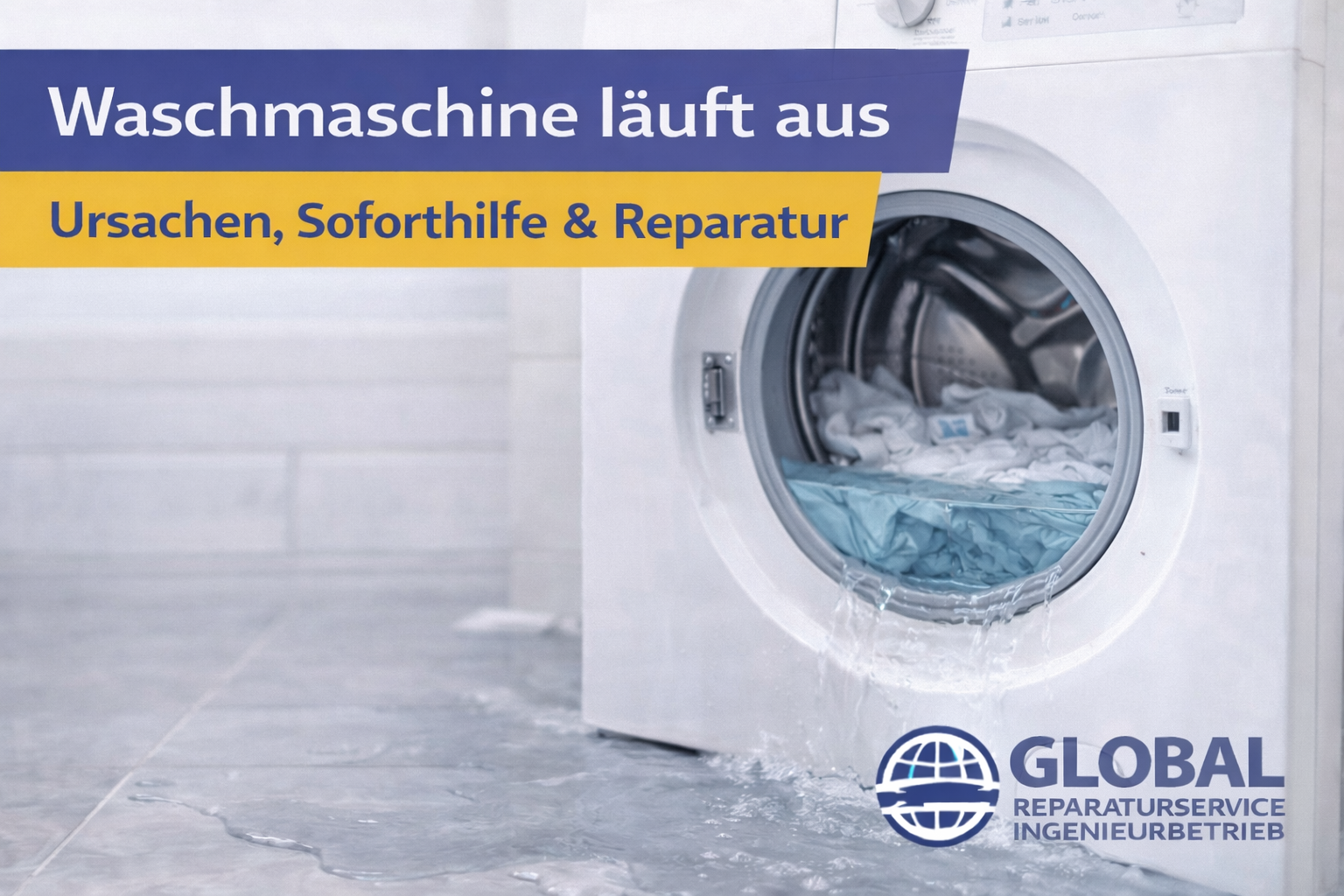 Waschmaschine läuft aus – Ursachen, Soforthilfe und Reparatur in Berlin