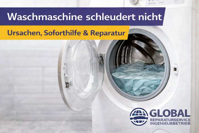 Waschmaschine schleudert nicht – Ursachen, Soforthilfe und Reparatur in Berlin