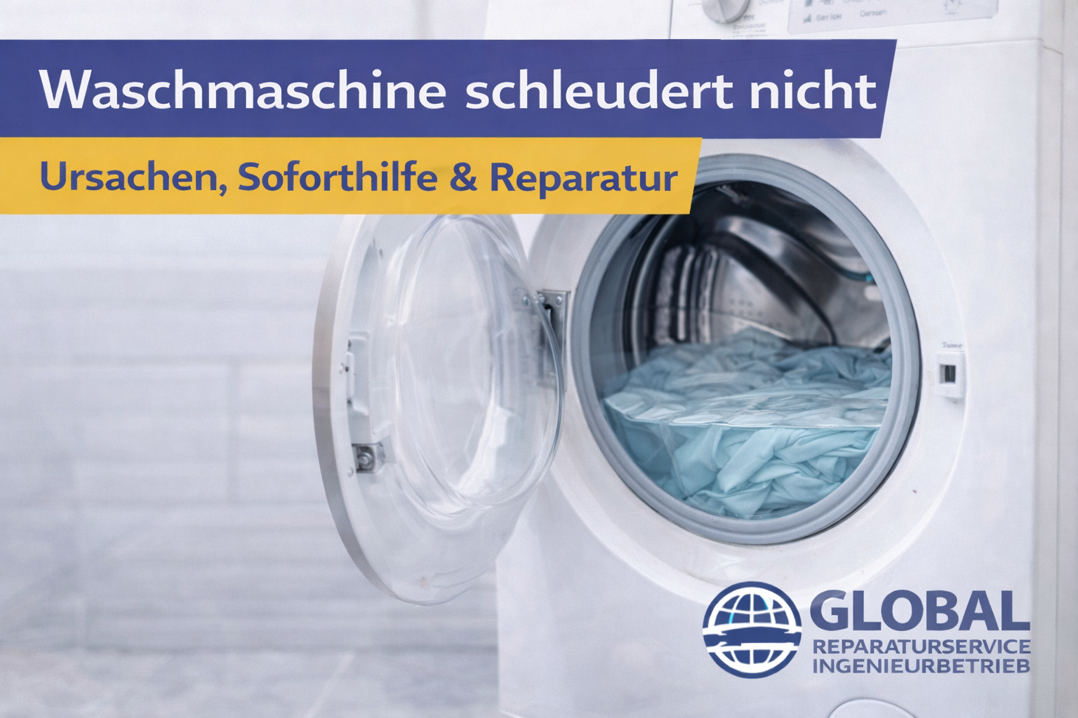 Waschmaschine schleudert nicht – Ursachen, Soforthilfe & Reparatur in Berlin