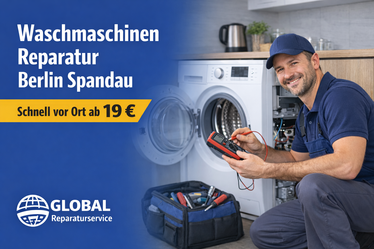 Waschmaschinen Reparatur Berlin Spandu Techniker vor Ort