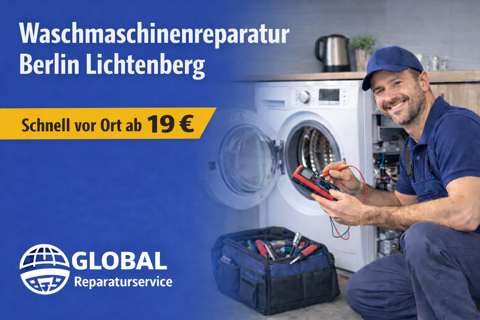 Waschmaschinen Reparatur Berlin Lichtenberg Techniker vor Ort
