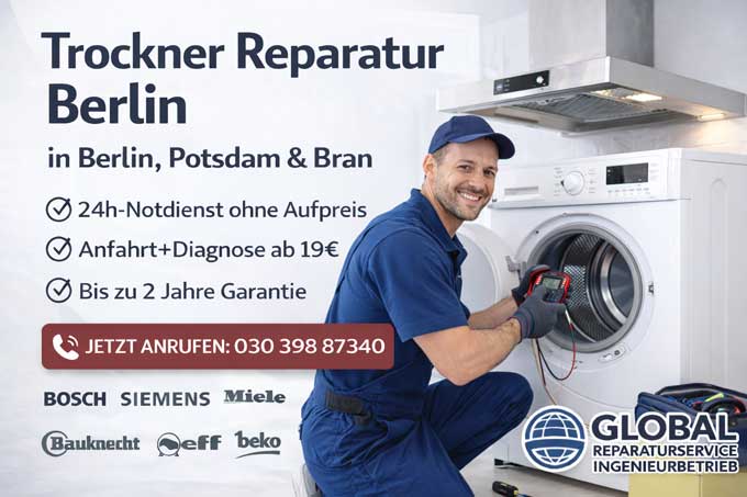 Waschtrockner bei Global-Reparaturservice in Berlin reparieren lassen