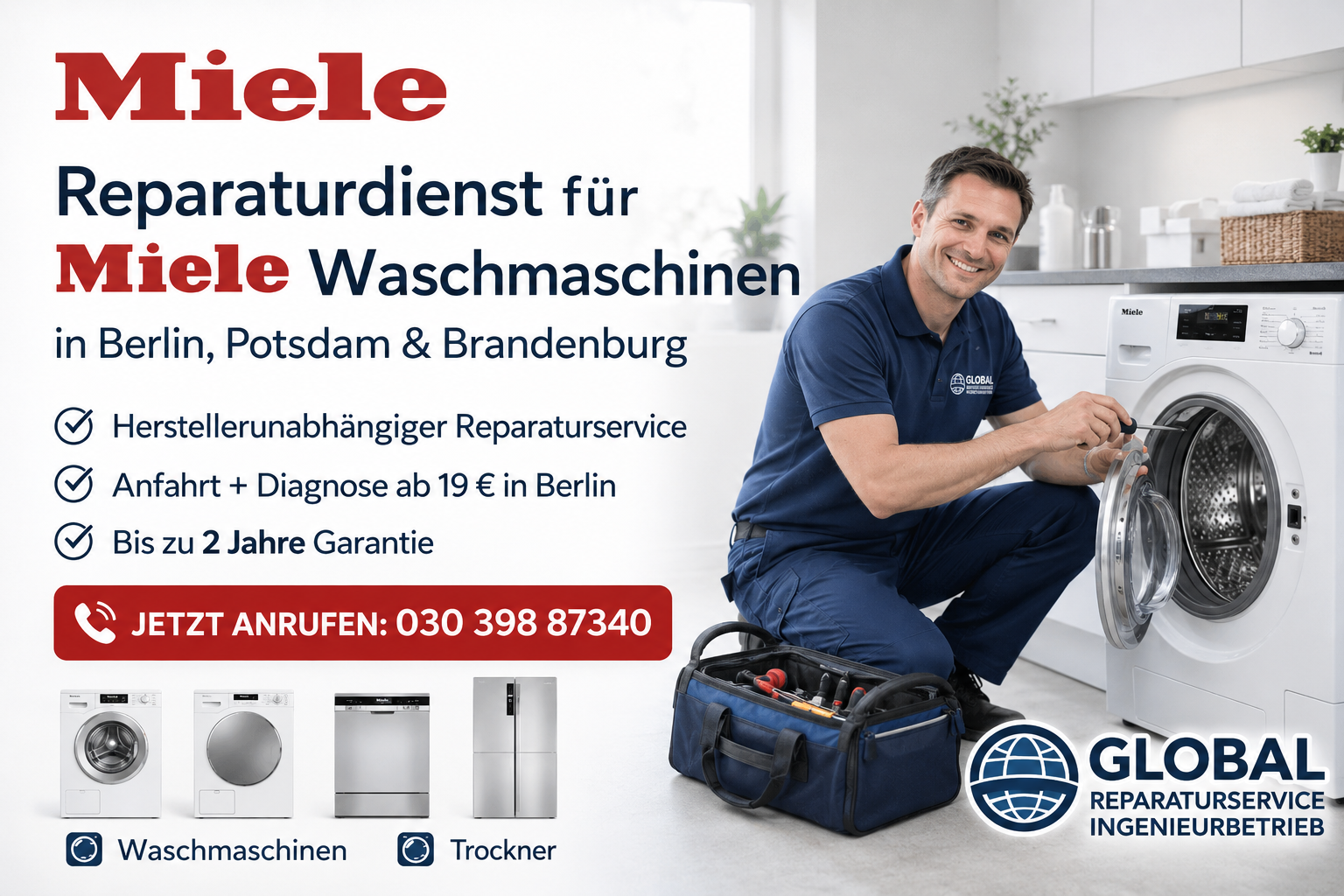 miele-waschmaschinen-reparatur-berlin-techniker bei Global-Reparaturservice