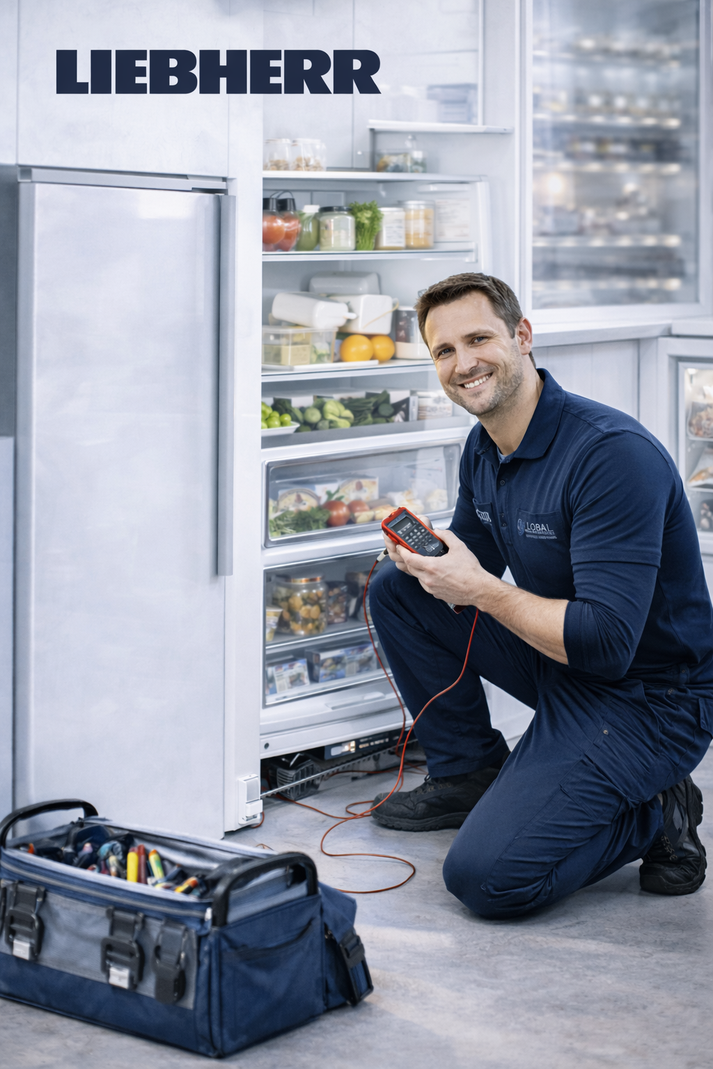 techniker-repariert-liebherr-kuehlschrank