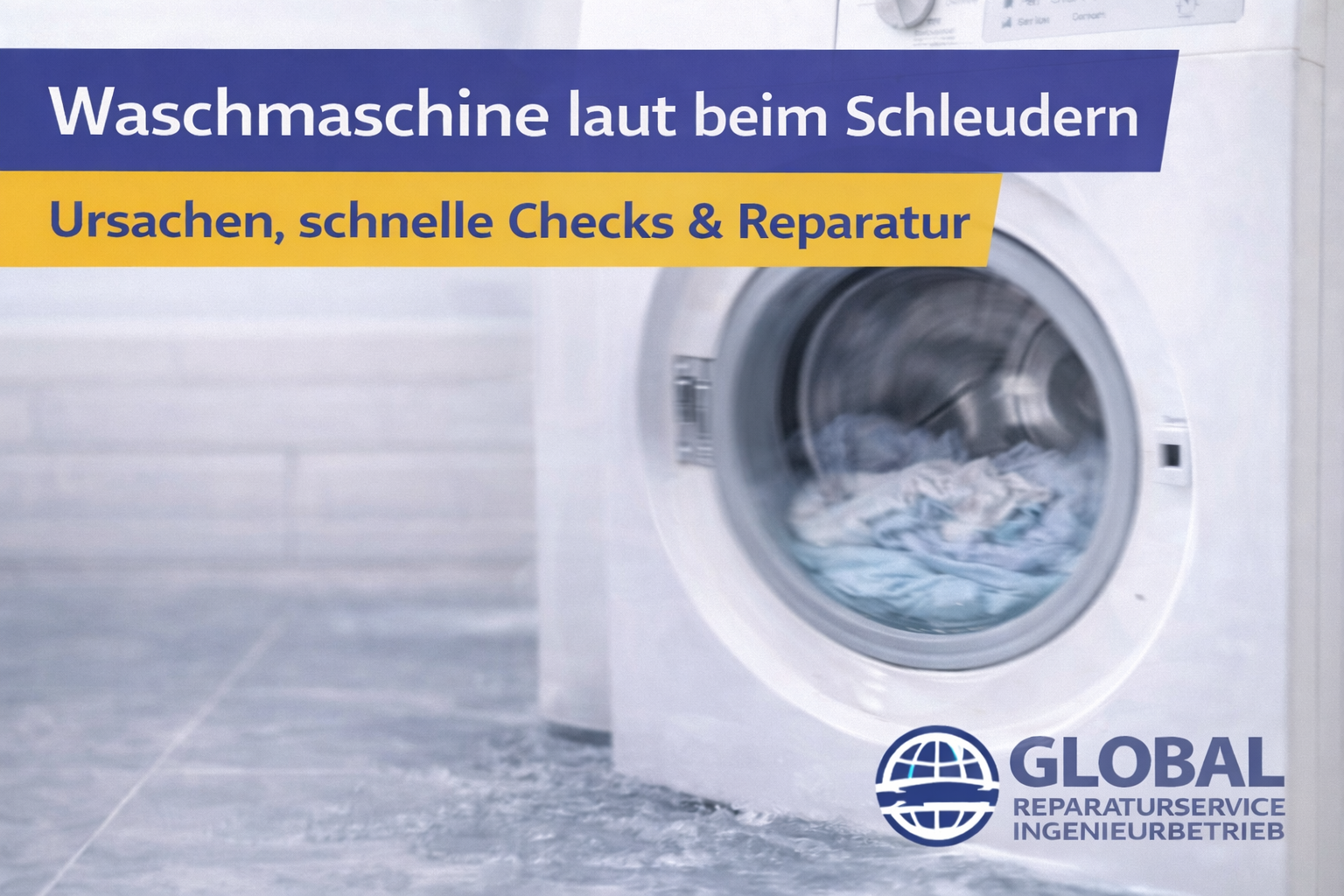 Waschmaschine laut beim Schleudern – Ursachen, schnelle Checks & Reparatur in Berlin
